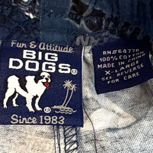 Dog Print Lounge Pant "Youre Right I Do Have An Attitude" Blue White Sz XL - New - Picture 7 of 9